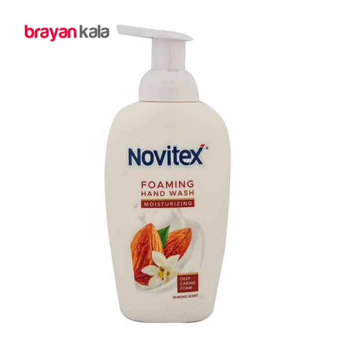 عکس اصلی فوم دستشویی 500 گرمی بادام نویتکس NOVITEX